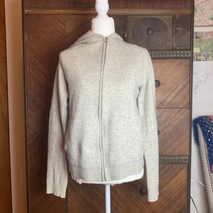 Armani Exchange Gray Wool Zip Cardigan